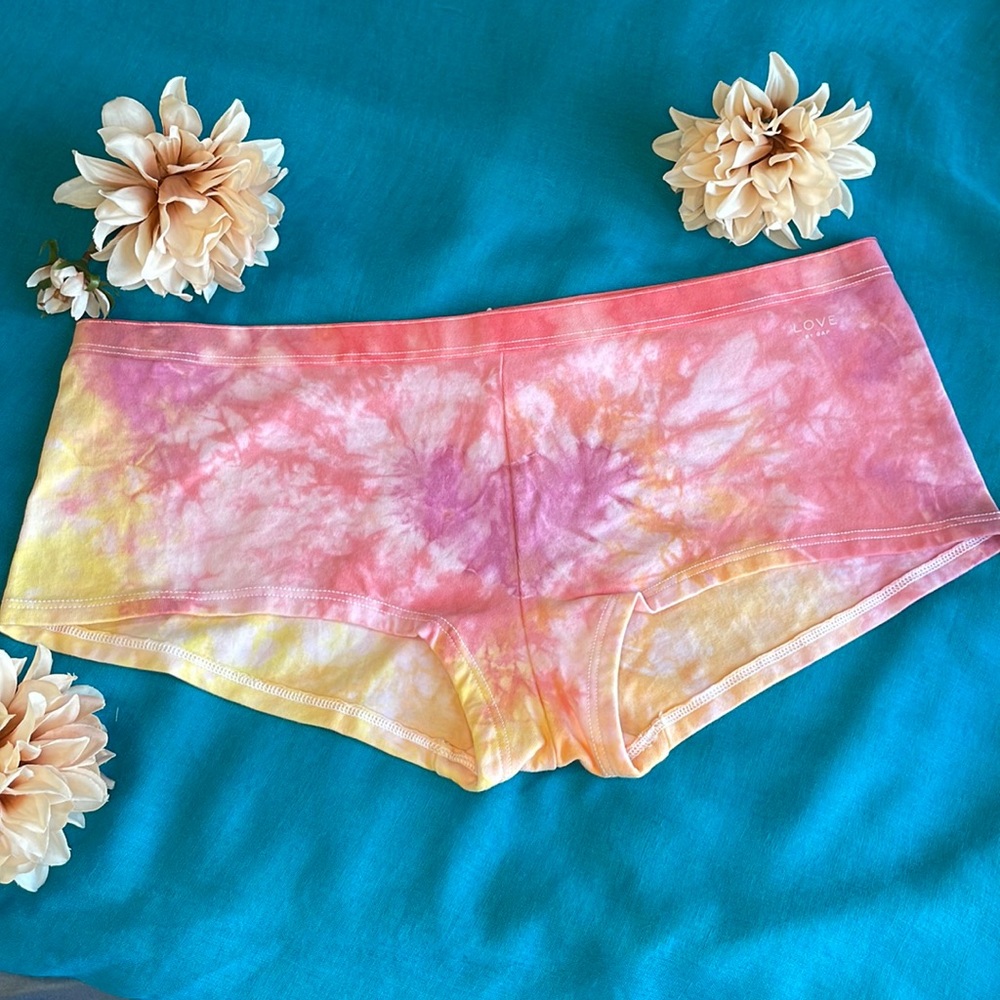 Pink and Yellow Tie-Dye Shorty